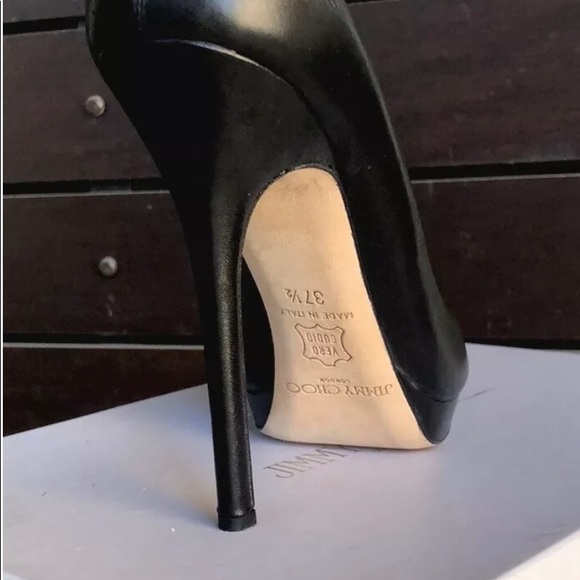 Jimmy Choo Shoes - ❤️Gorgous JIMMY CHOO Calf Leather Black 37.5❤️